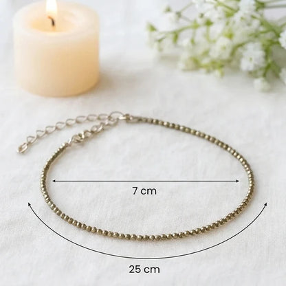 Laxmi Pyrite Anklet